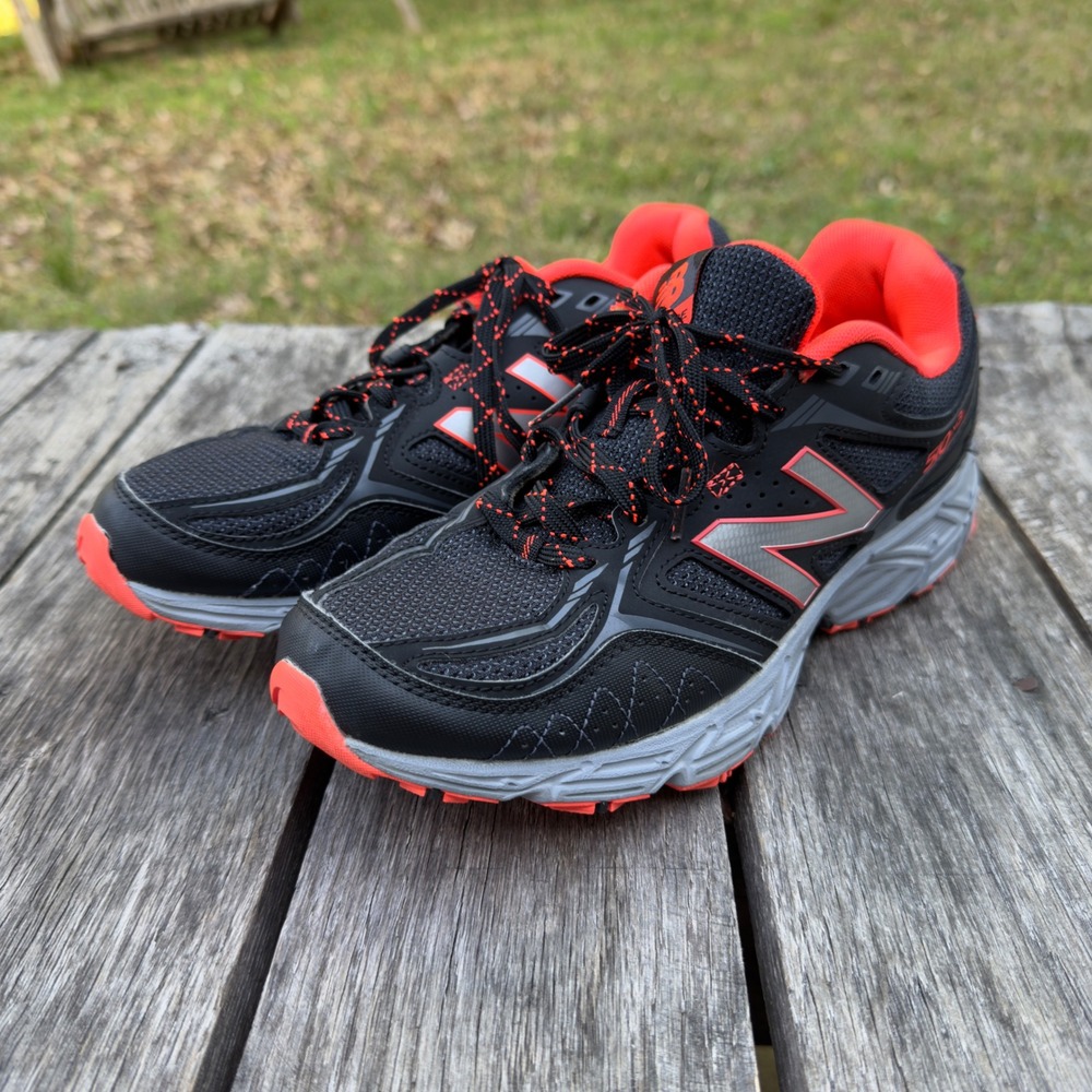 New Balance 510v3 All Terrain Trail Running Shoes Black‎ Orange Womens 8.5